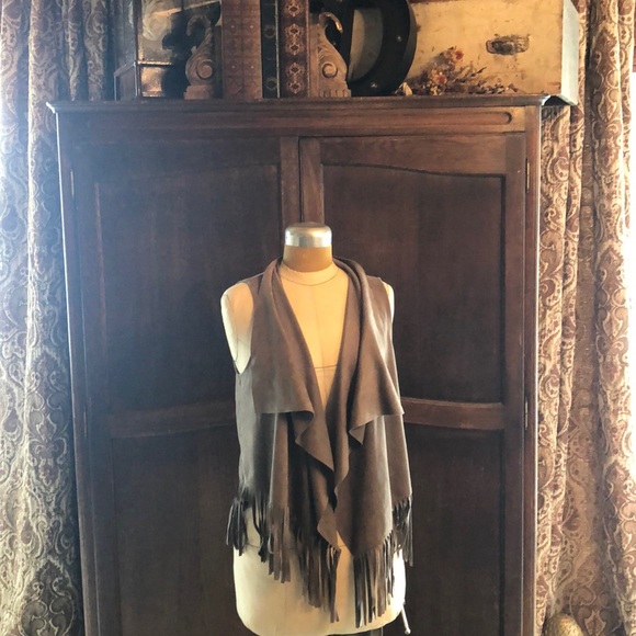 Kontrol Other - Faux Suede Fringe Vest
